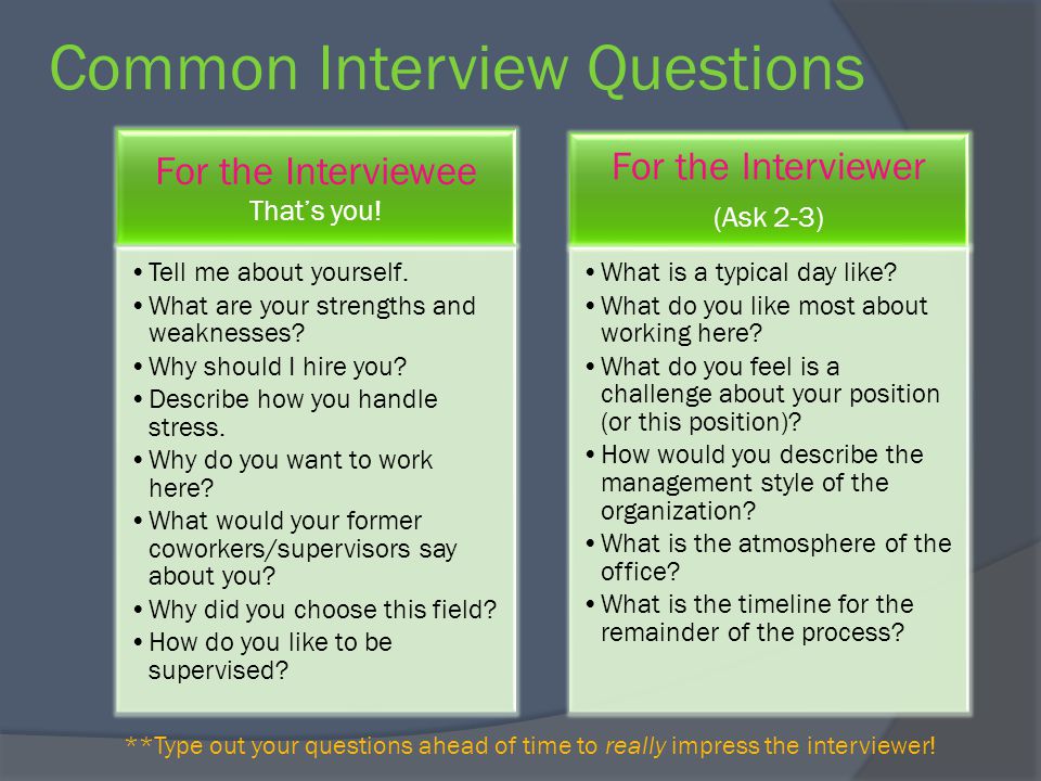 How to handle common job interview questions